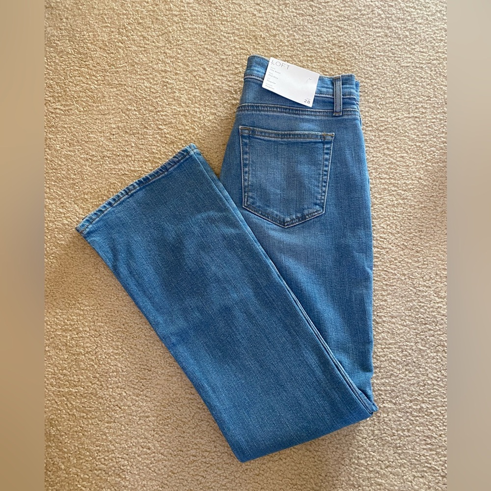 LOFT “The Boot” Mid-Rise Bootcut Jeans, Sz 28/6, NWT
